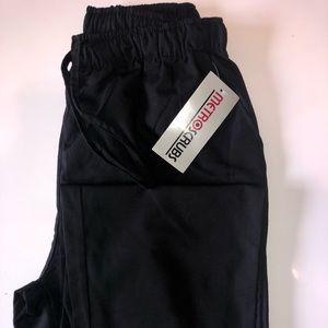 Black scrub pants
